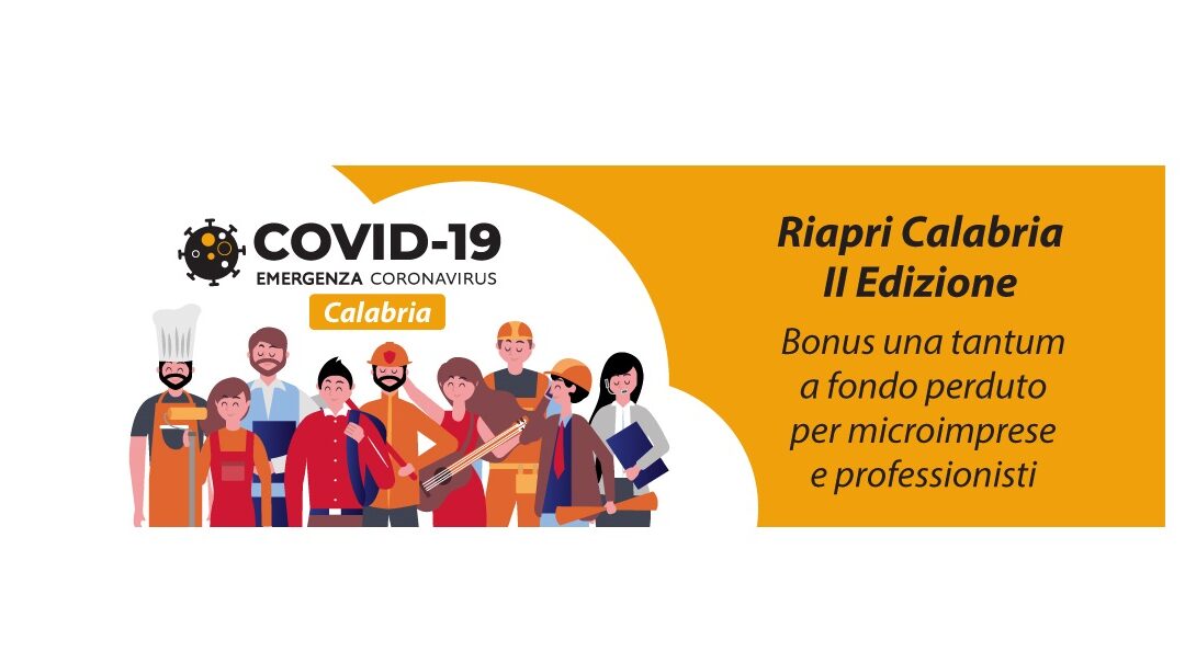 Rubrica Bandi con esiti positivi: (21 su 21) Riapri Calabria 2a edizione – Studio Gigliotti